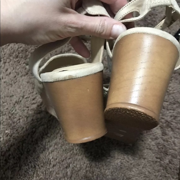 2 FOR $20 CL By Laundry Charlise Wedge Sandals Natural Ankle - Picture 5 of 11